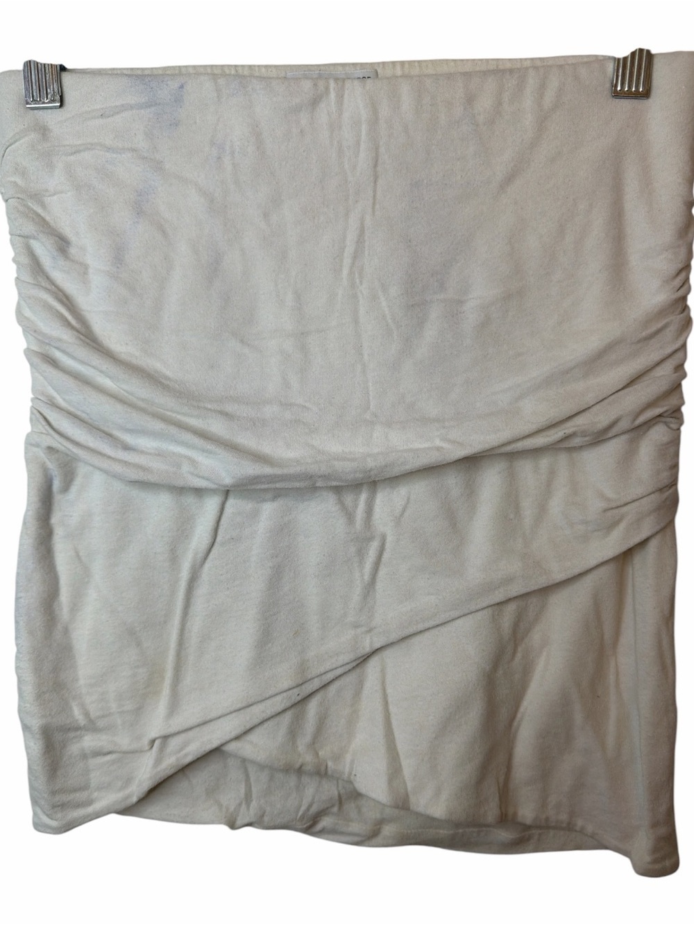 James Perse Mini Wrap Skirt White